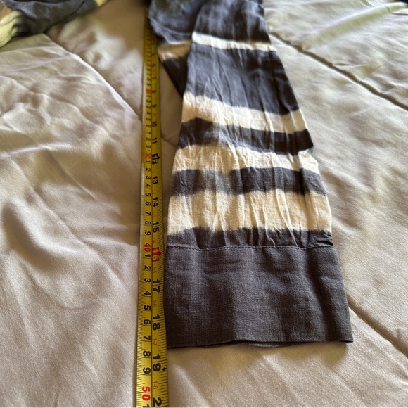 Allen Allen Blue Tie Dye Linen Shirt Dress Size M - Picture 11 of 11